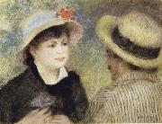 Pierre Renoir Boating Couple (Aline Charigot and Renoir) oil